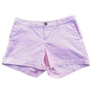 Old Navy pink and white pinstriped shorts / 2 / Excellent condition
